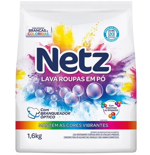 SABAO EM PO LAVA ROUPAS 1.6KG - NETZ